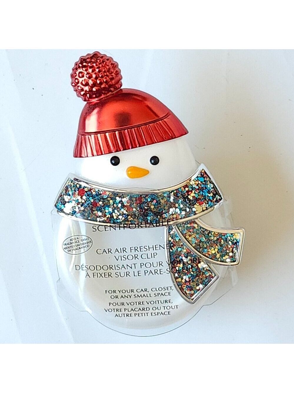 CUTE Glitter Snowman SCENTPORTABLE Bath and Body Works BNIP Glitter Scarf